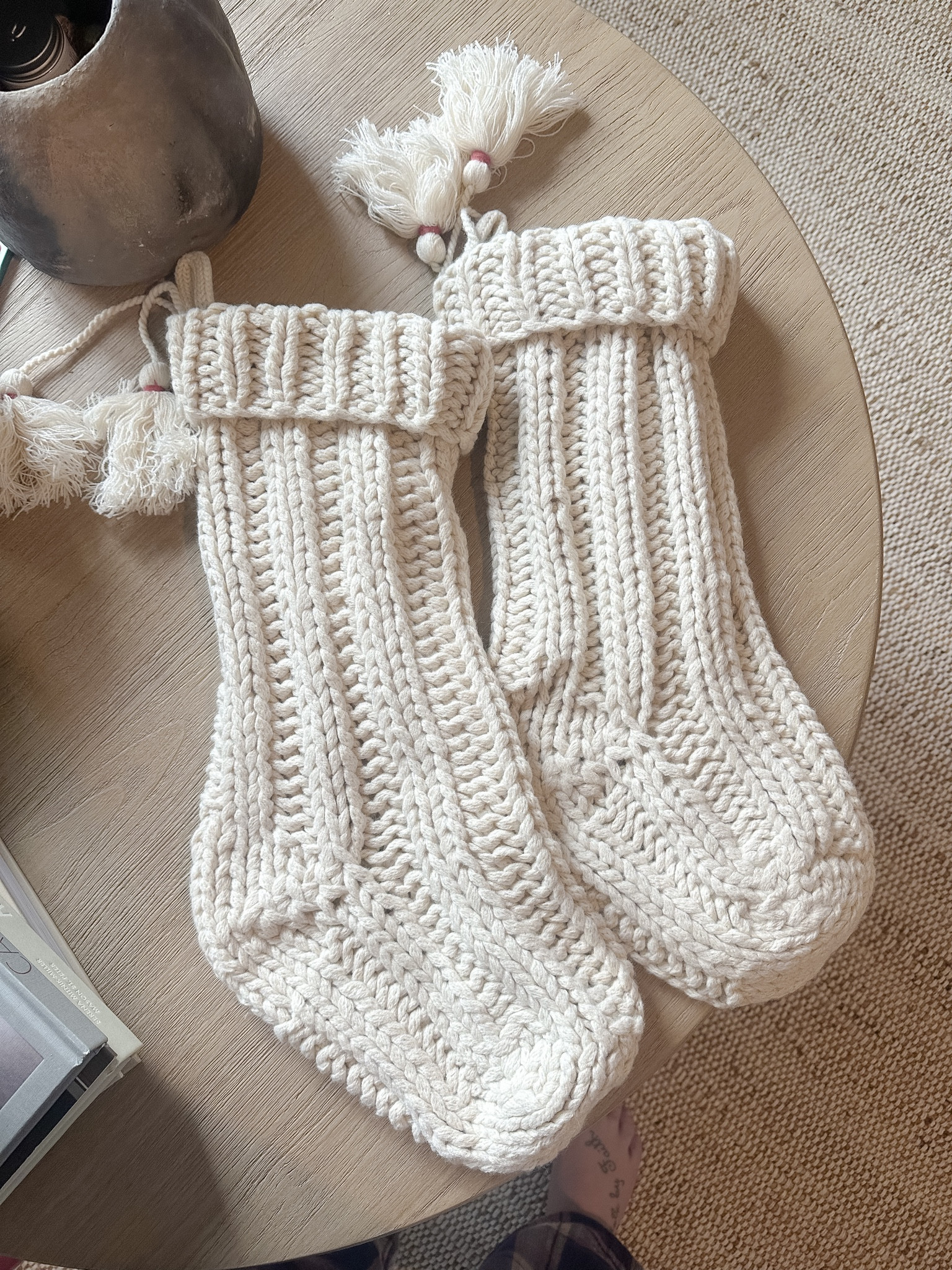 Target stockings! They will sell fast
Christmas Decor
Neutral Christmas 
Cozy stockings 
Knit stockings 

#LTKSeasonal #LTKHoliday #LTKHolidaySale