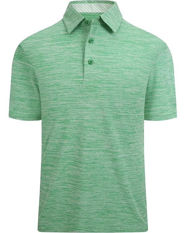 Alex Vando Mens Golf Shirt Moisture Wicking Quick-Dry Short Sleeve Casual Polo Shirts for Men | Amazon (US)