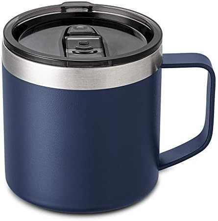 Lafaso 14 oz Coffee Mug Cup with Handle,Vacuum Insulated Coffee Mug with Sliding Lid, Double Wall... | Amazon (US)