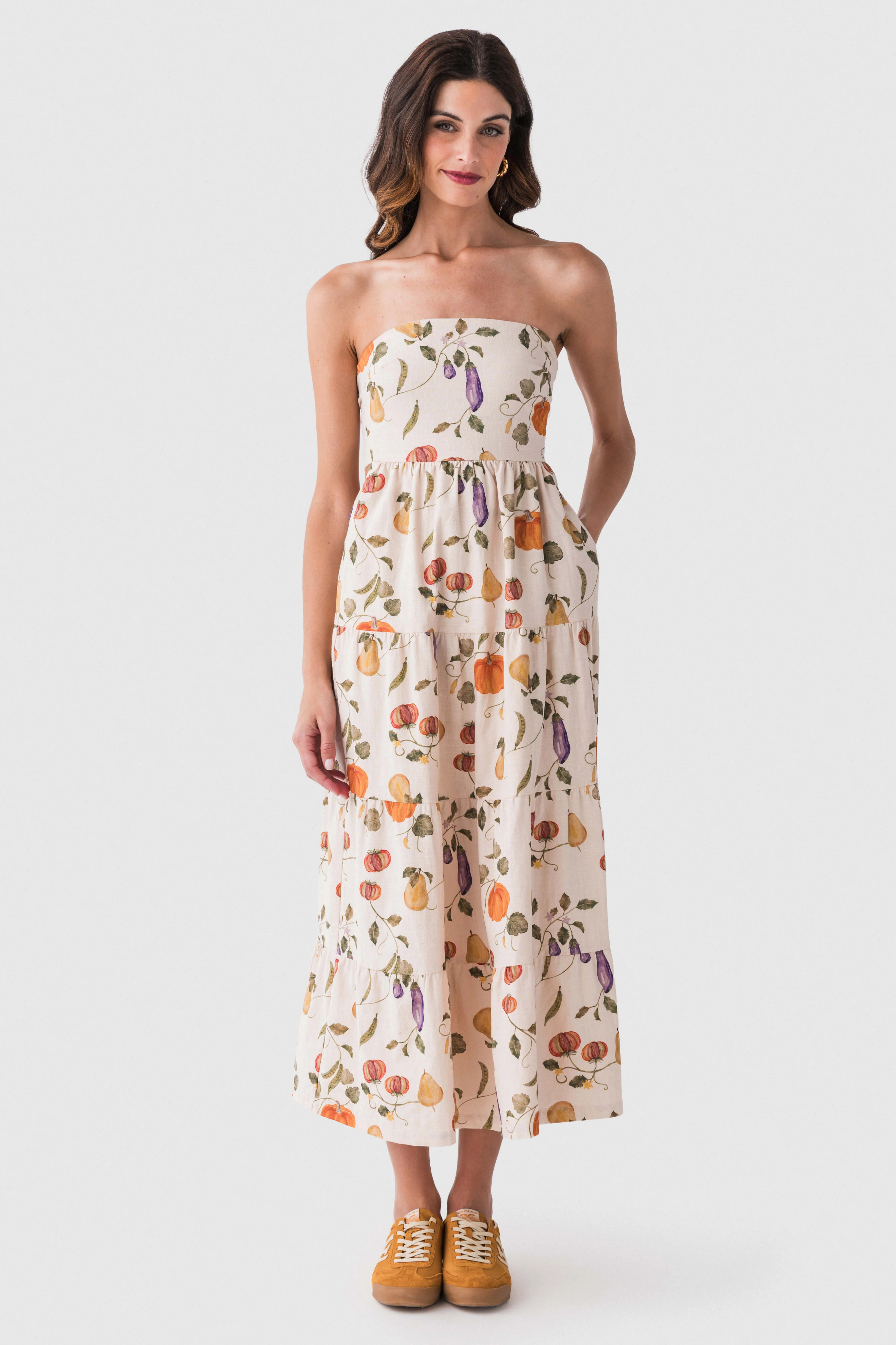 Bailey Rose Vegetable Strapless Dress | Social Threads