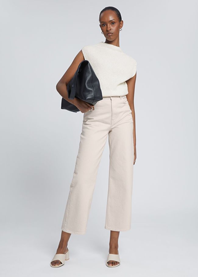 Wide Cut Cropped Jeans | & Other Stories US
