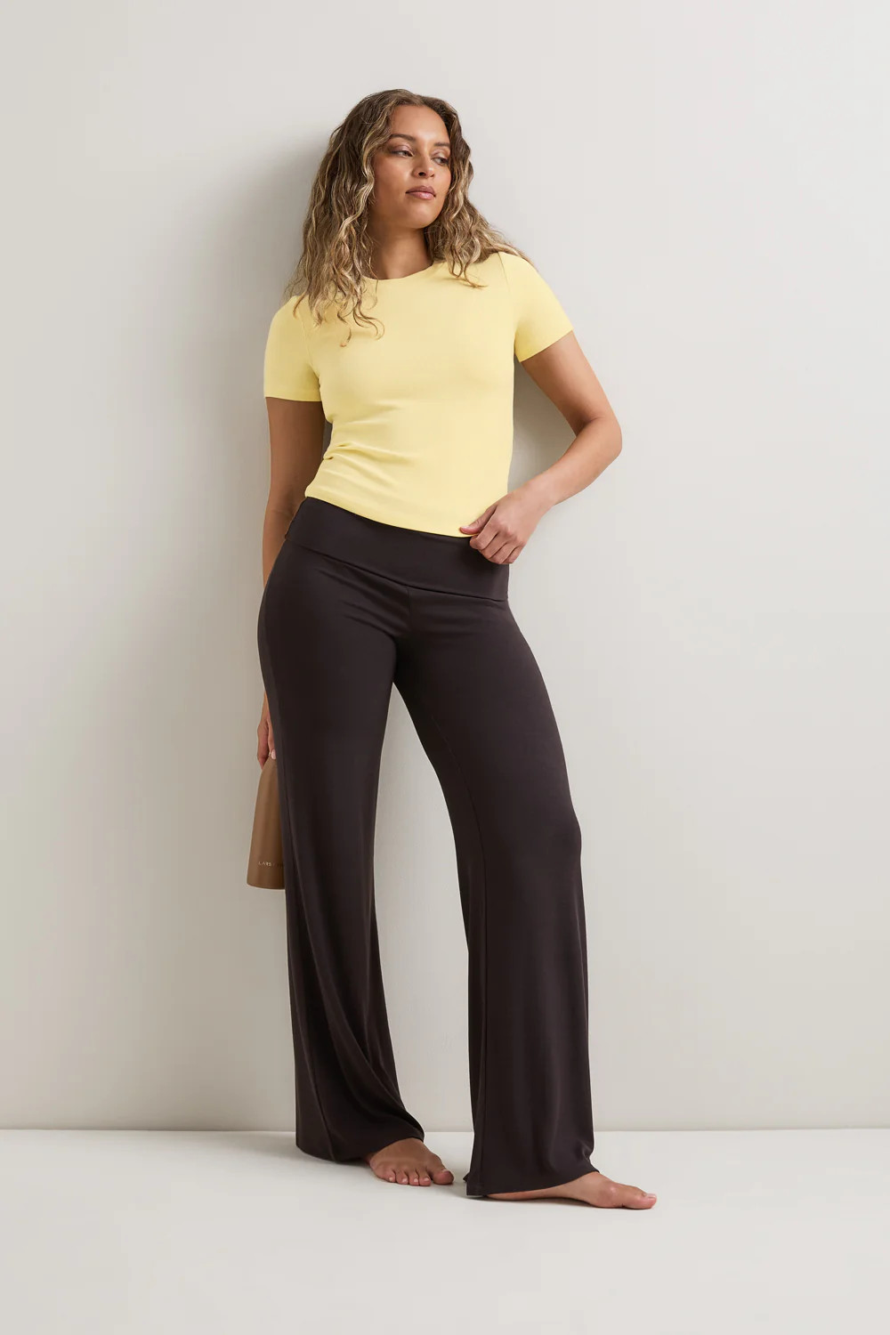 365 Sculpting Lounge T-Shirt - Lemon Yellow | TALA (UK)