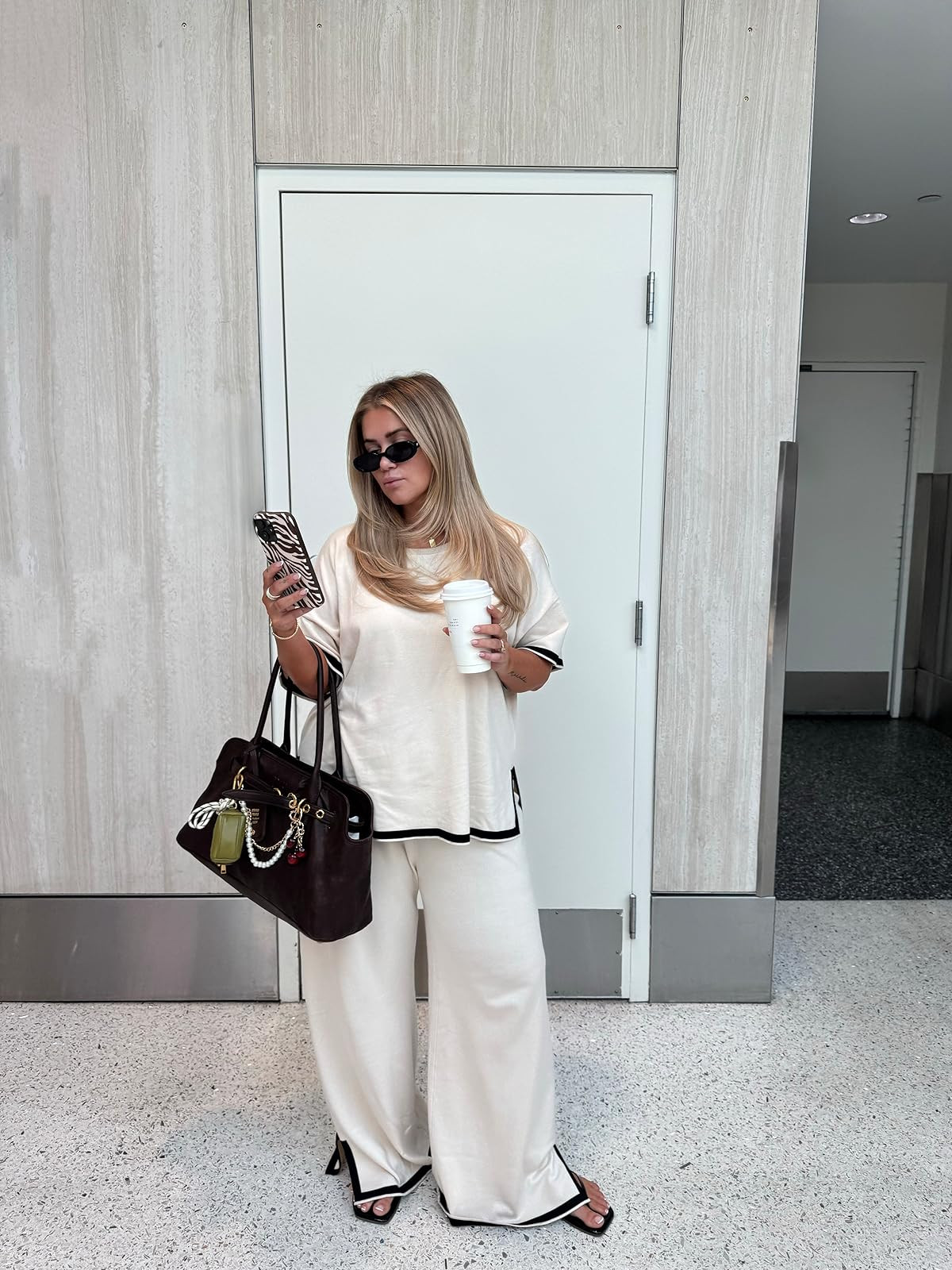 Amazon set! I sized up to an XXL and im obsessed with the fit! So comfy but chic 

#travelfit #amazon #matchingset 

 

#LTKCon #LTKSaleAlert #LTKTravel