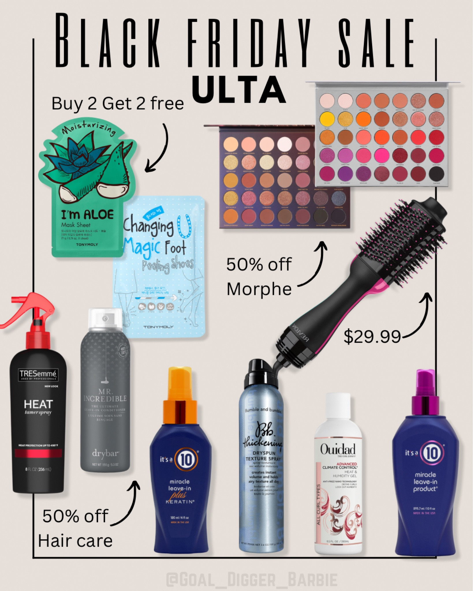 ‼️LIVE NOW‼️ Early black Friday deals at Ulta now through Nov 26th

50% off hair care, Morphe, fragrance samplers and more!

#LTKGiftGuide #LTKsalealert #LTKbeauty