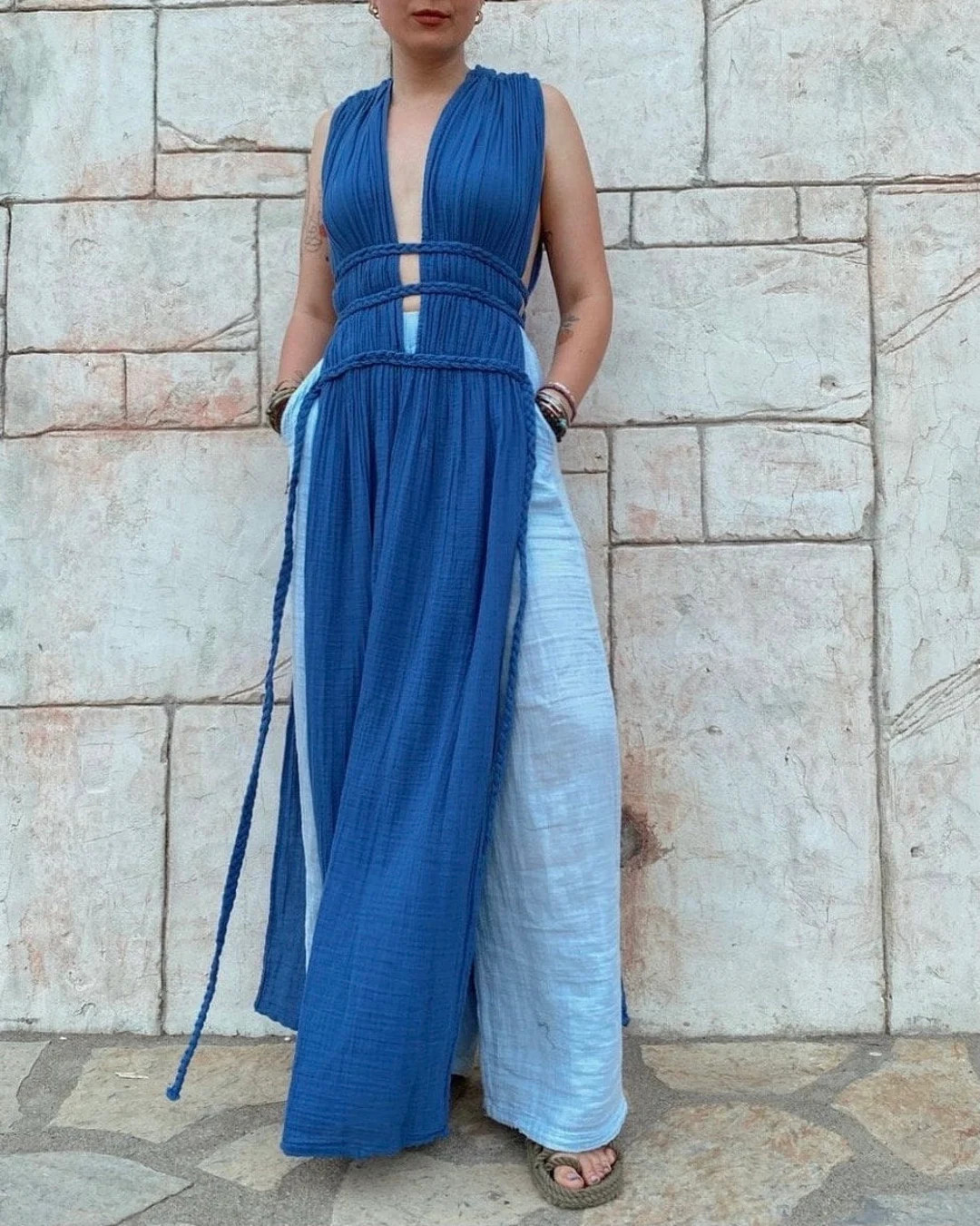 Boho Maxi Dress With Trousers,goddess Caftan and Pants Set,gift - Etsy | Etsy (US)