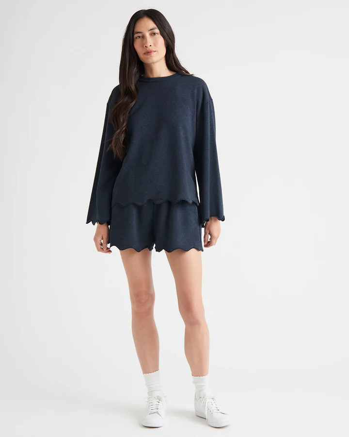 Nori Scalloped Sweatshirt | Splendid