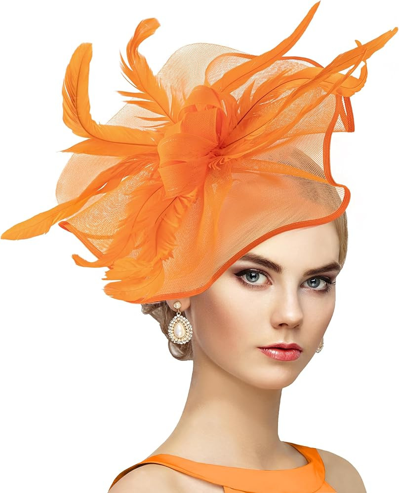 dressfan Womens Fascinator Hat Headpiece Vintage 20s 50s Accessories Headband for Derby/Wedding/C... | Amazon (US)