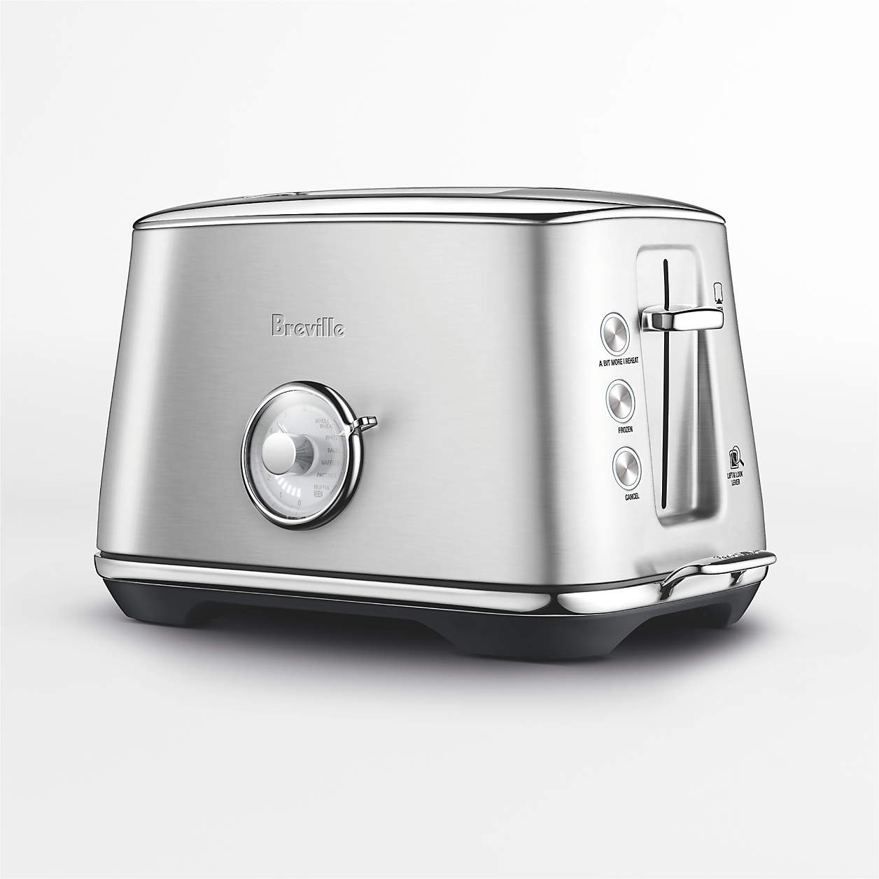 Breville Brushed Stainless Steel Toast Select Luxe 2-Slice Toaster + Reviews | Crate & Barrel | Crate & Barrel