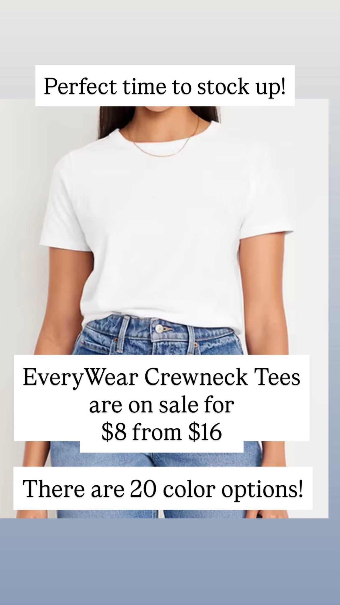 Classic tees for $8 from $16!!!

#LTKSaleAlert