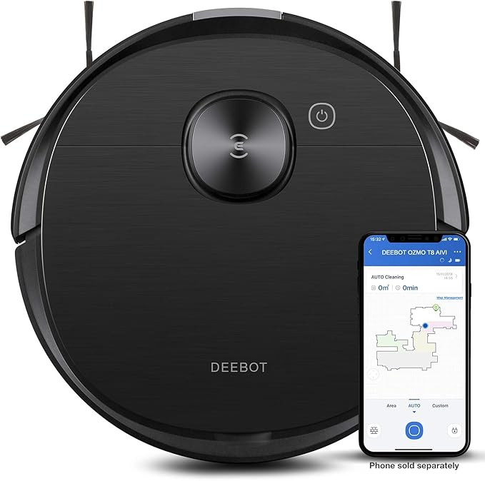 Ecovacs DEEBOT OZMO T8 AIVI Vacuum Cleaner, Robotic Vacumm and Mop in One-Go, Precise Laser Mappi... | Amazon (CA)