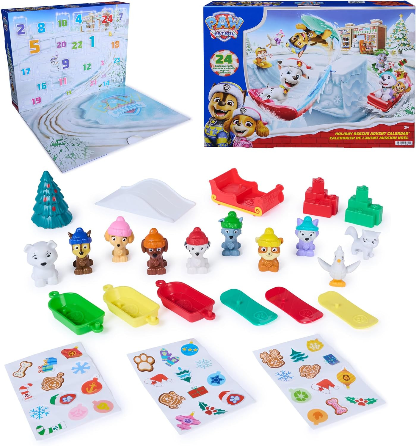 Paw Patrol 2026 Holiday Rescue Advent Calendar Toy Figures Playset | Amazon (US)