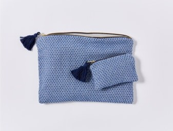 Mediterranean Organic Zipper Pouch Set | Coyuchi Inc.