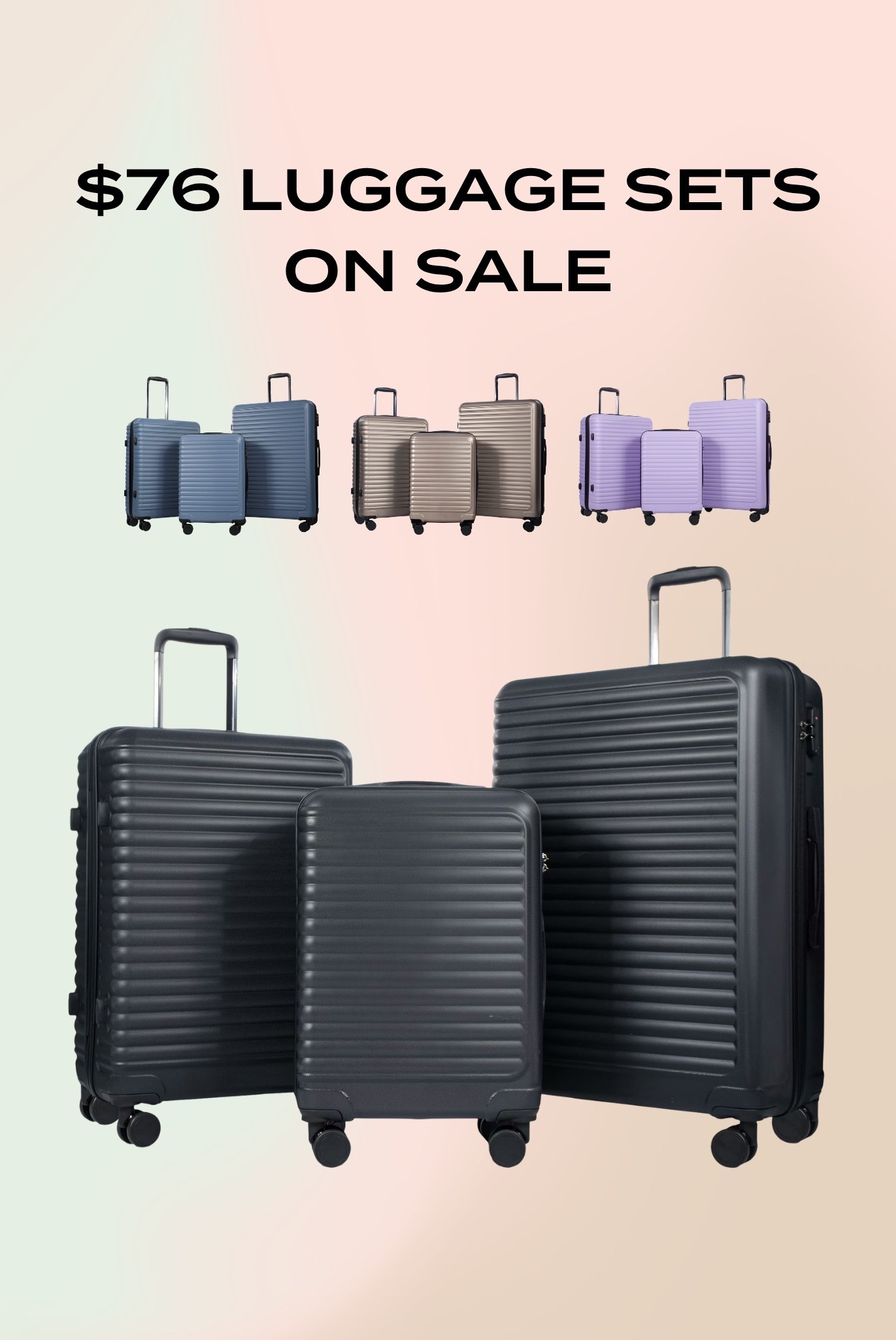 $76 luggage set deal!!

#LTKSaleAlert #LTKTravel