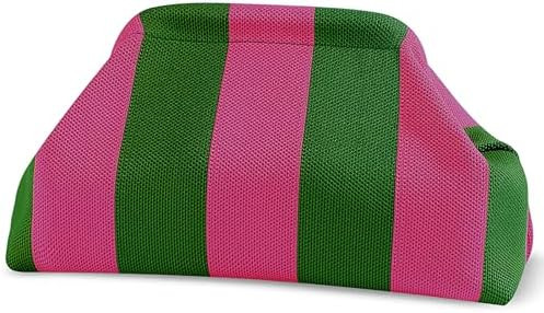 Woven Clutch Purses for Woman,Summer Beach Purse for Vacation, Woven Striped Dumpling Bag,Crochet... | Amazon (US)
