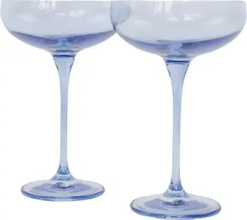 Estelle Colored Glass Set of 2 Stem Coupes | Nordstrom | Nordstrom