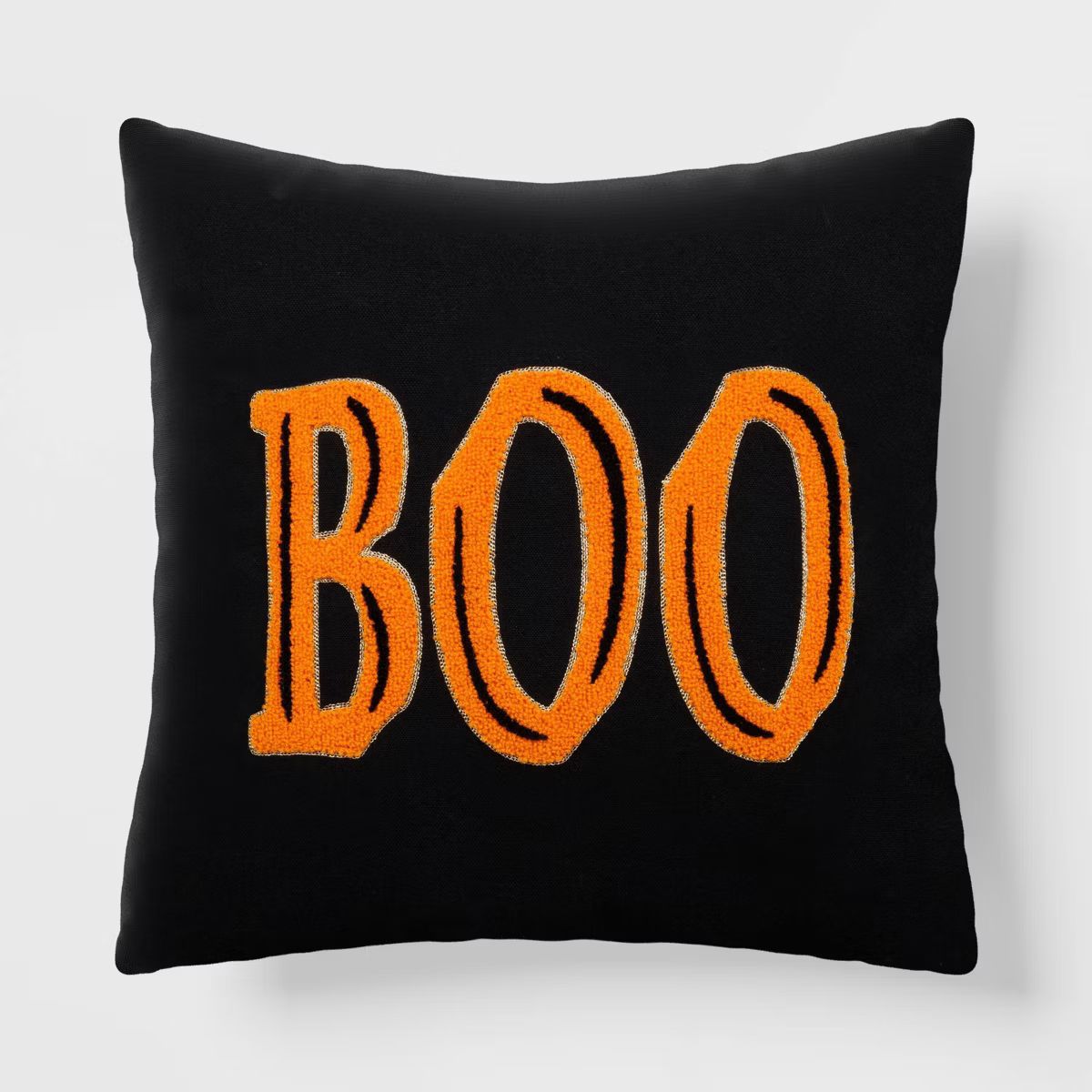 16" Square Halloween Reversible Throw Pillow Boo - Hyde & EEK! Boutique™: Cotton & Polyester, I... | Target