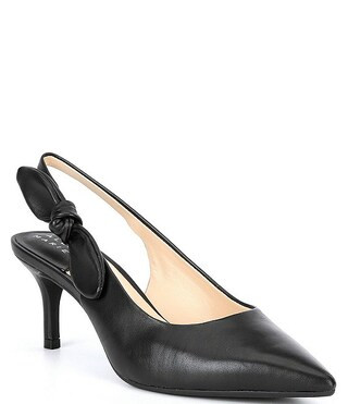 Alex Marie Aaileen Bow Leather Slingback Pumps | Dillard's | Dillard's