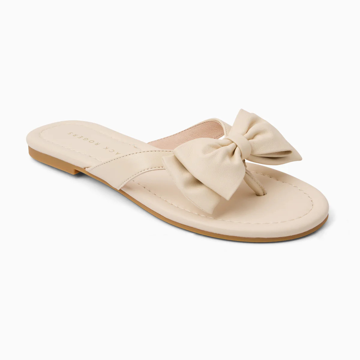 Jack Rogers Vannah Sandal — Ivory Nappa Leather | Jack Rogers