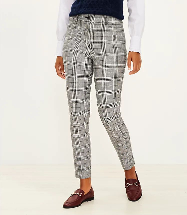 Petite Sutton Skinny Pants in Plaid | LOFT