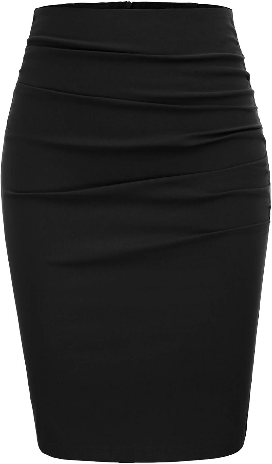 GRACE KARIN Womens Elegant Ruched Knee Length Slim Fit Business Skirt | Amazon (US)