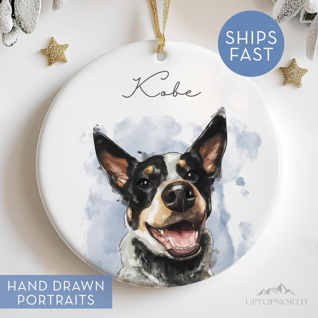 Custom Dog Christmas Ornament, Personalized Dog Ornament, Dog Remembrance Gift, Custom Pet Orname... | Etsy (US)