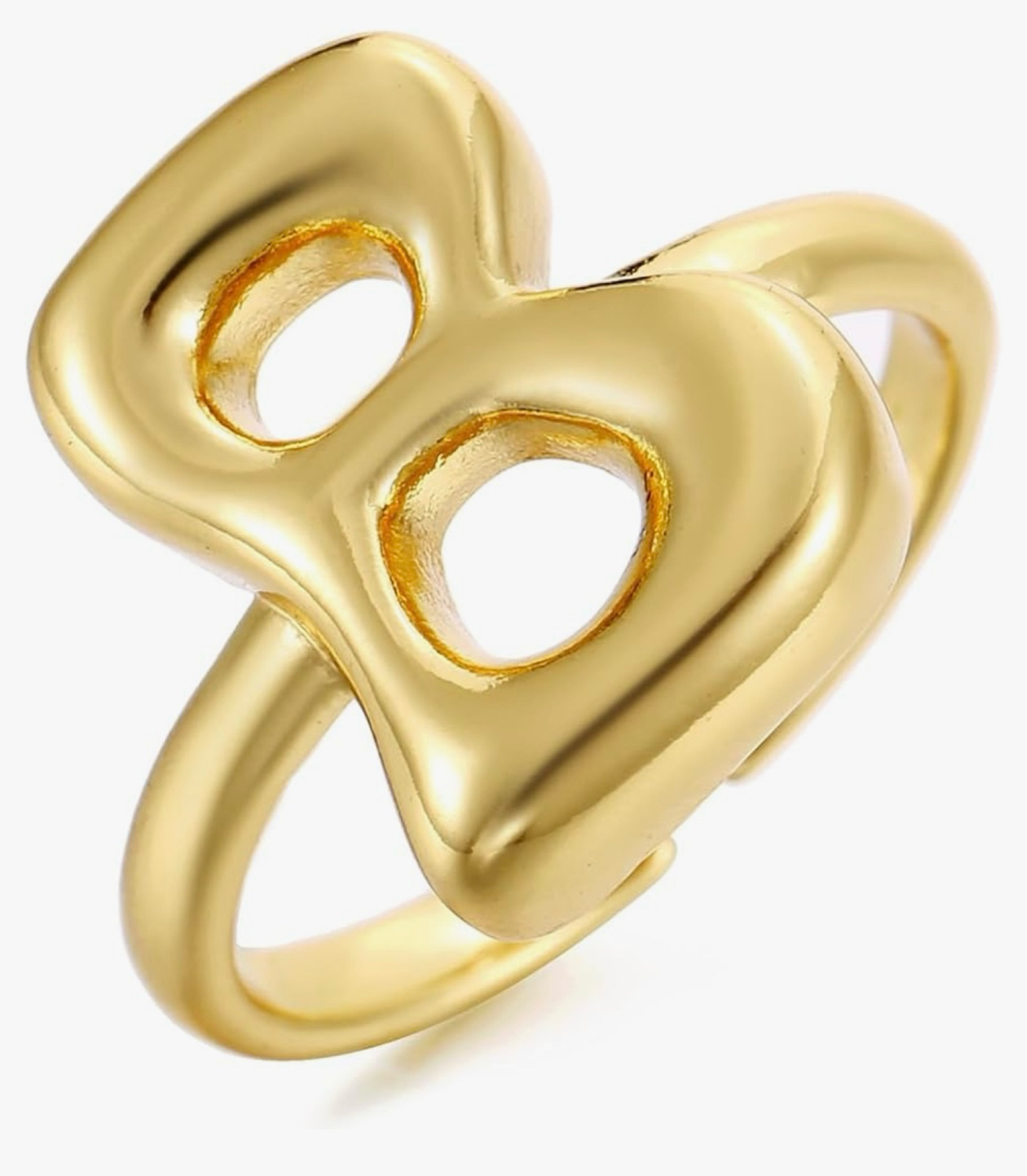 my every day funky initial ring 💍