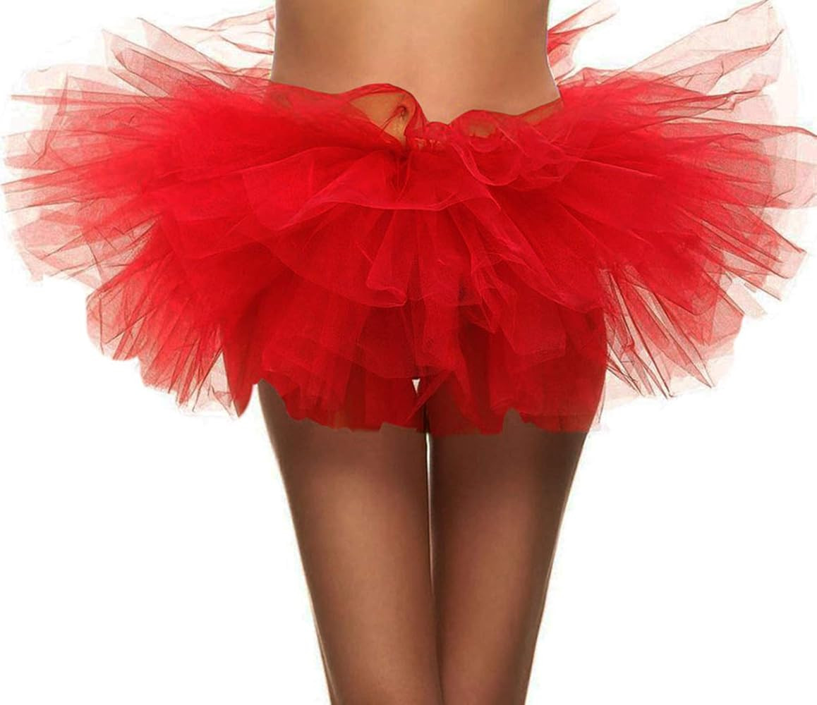 Simplicity Women's Classic 5 Layered Tulle Tutu Skirt | Amazon (US)