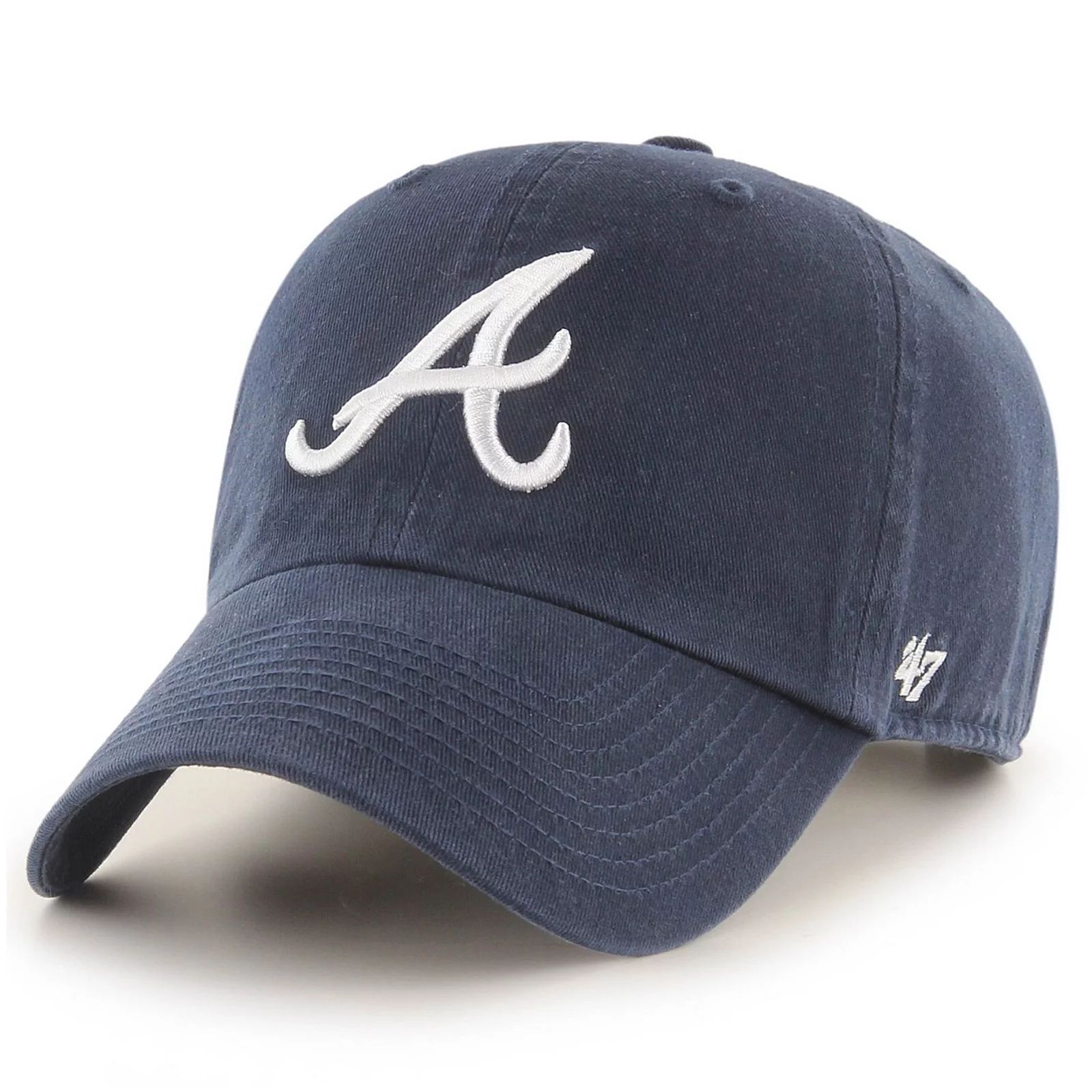 Men's '47 Navy Atlanta Braves Heritage Clean Up Adjustable Hat, Blue | Kohl's