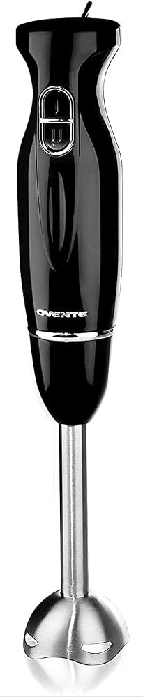 Ovente Electric Immersion Hand Blender 300 Watt 2 Mixing Speed with Stainless Steel Blades, Power... | Amazon (US)