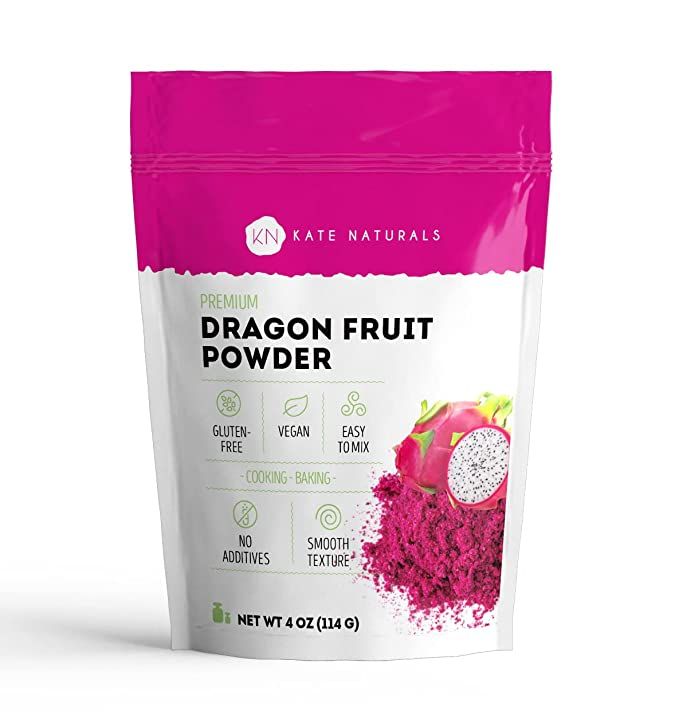 Kate Naturals Dragon Fruit Powder for Baking & Drink (4oz). Vegan, Gluten Free Dried Dragon Fruit... | Amazon (US)