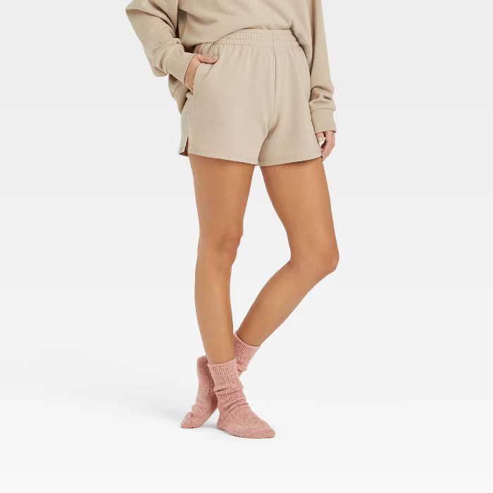 Women's French Terry Lounge Shorts - Colsie™ | Target