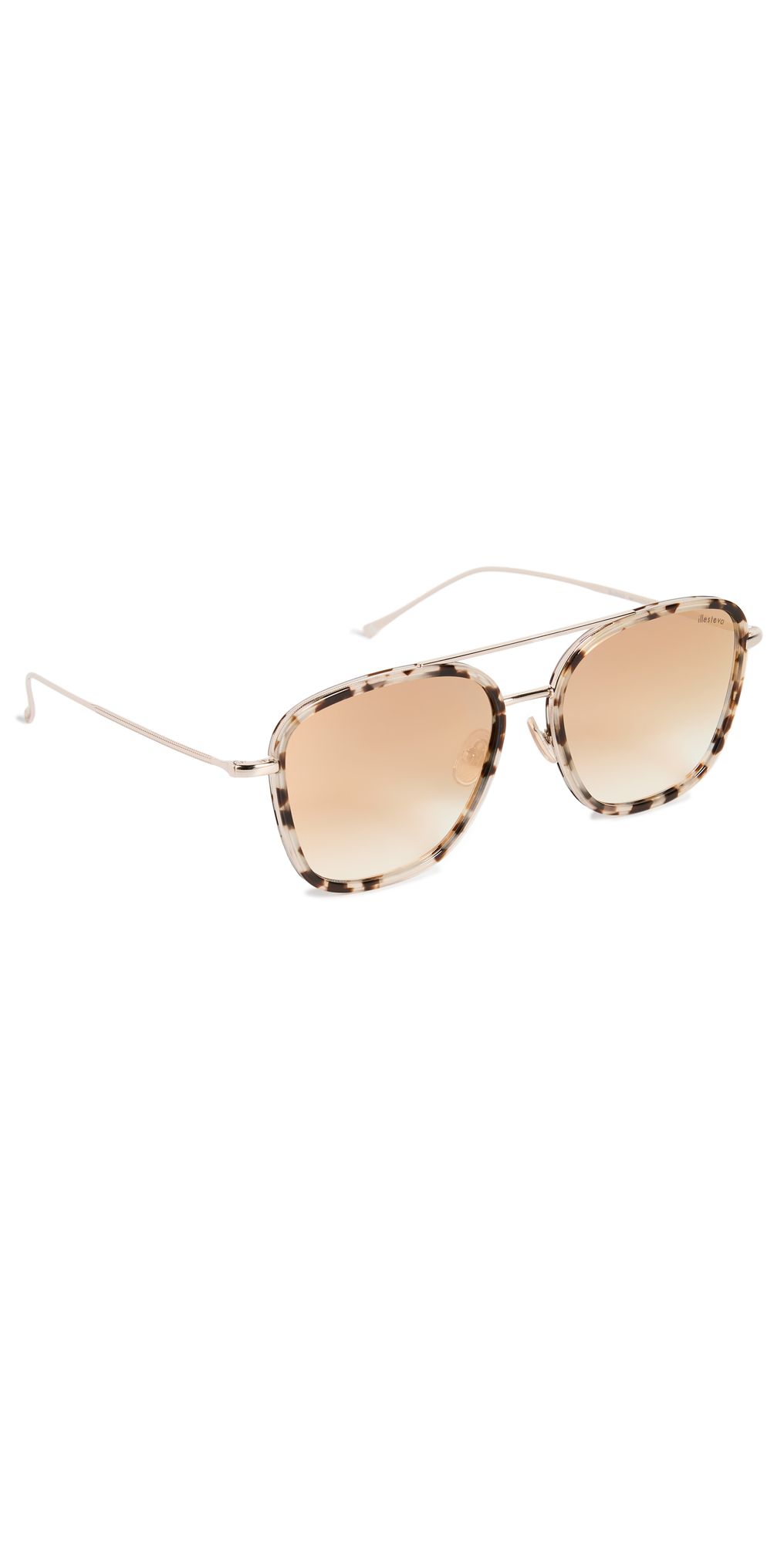 Illesteva Delos Ace White Tortoise Sunglasses | Shopbop
