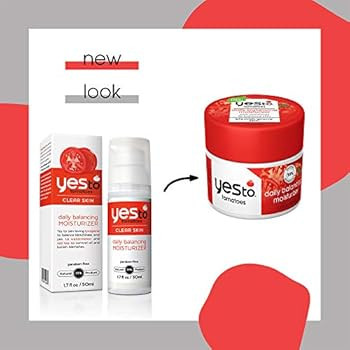 Yes To Tomatoes Daily Balancing Moisturizer, Blemish-Fighting & Enlightening Moisturizer, Natural... | Amazon (US)