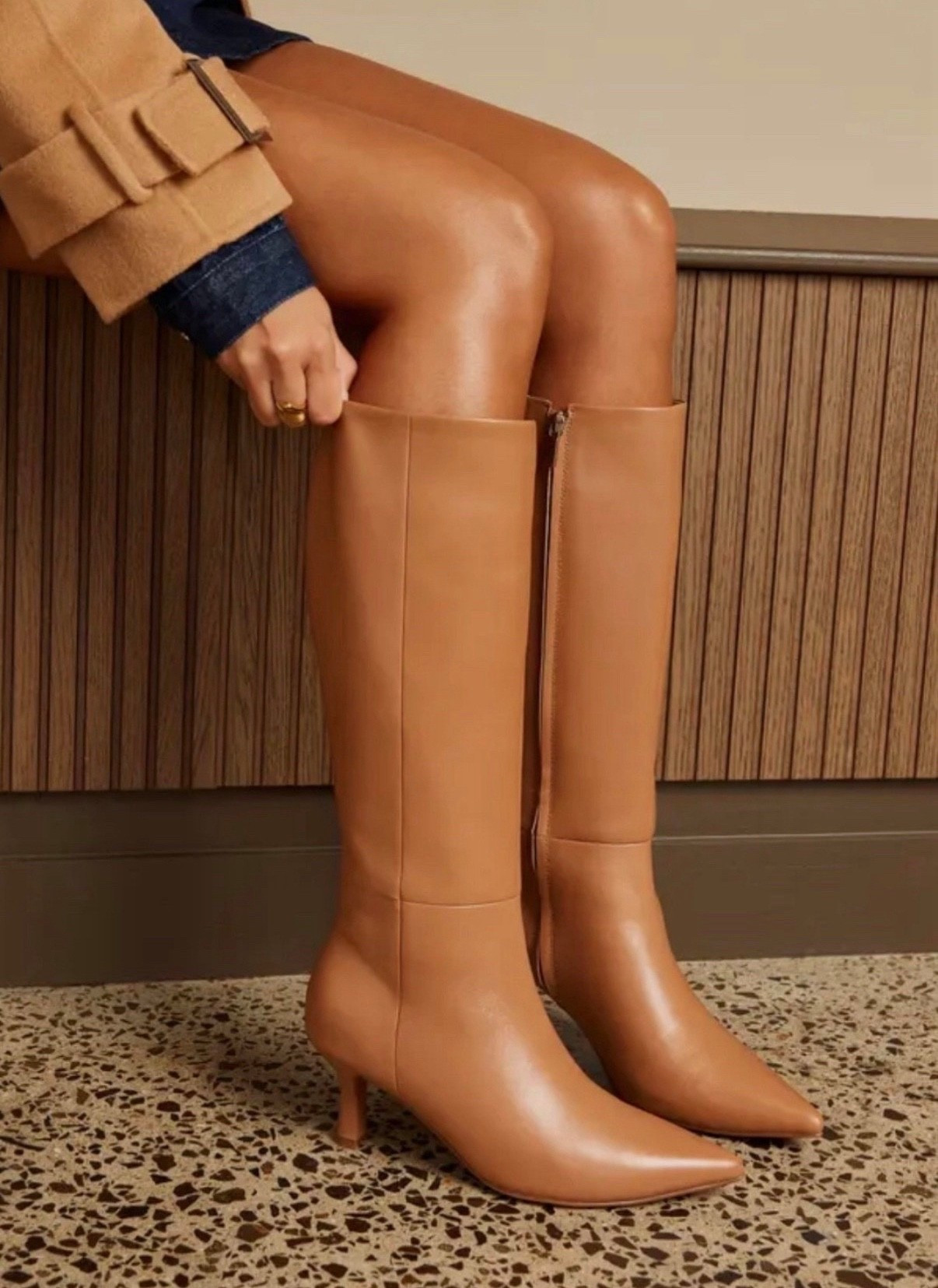 Knee high boots
Boots 
Tan boots


#LTKWorkwear #LTKHoliday