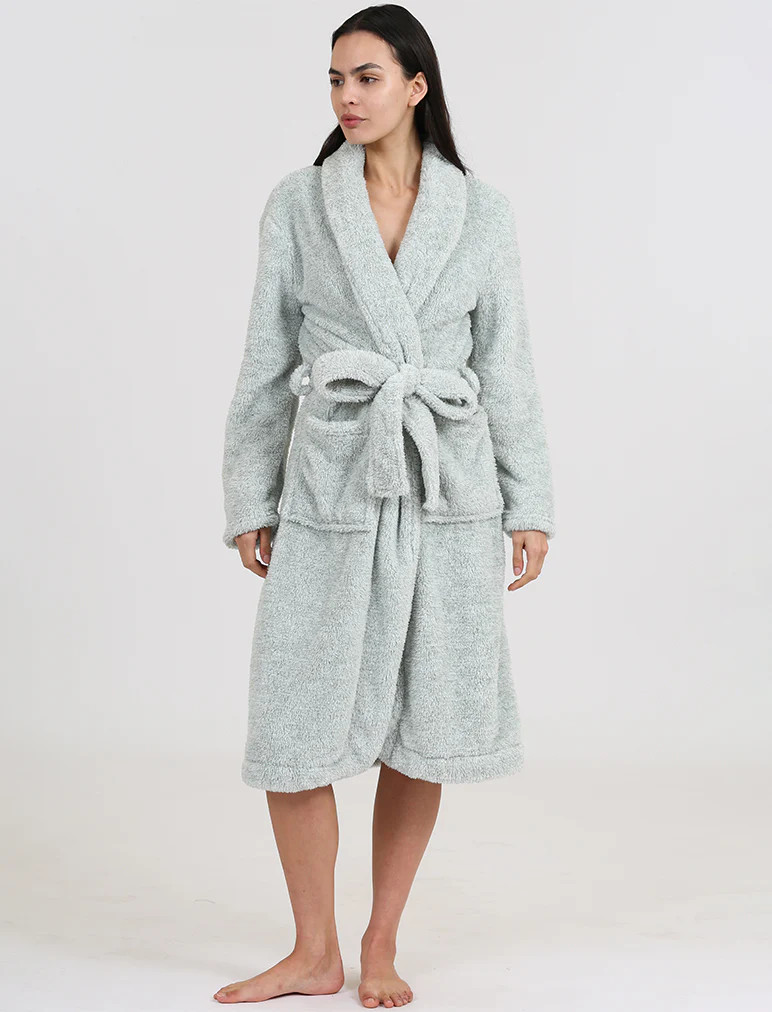 Cozy Plush Mid-Length Robe | Papinelle Sleepwear US