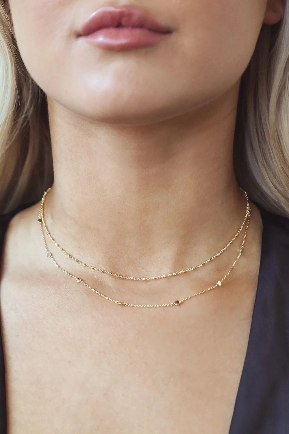 Keep it Dainty 14KT Gold Choker Necklace | Lulus (US)