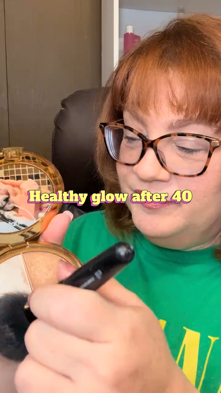 Healthy glow after 40 — I use a bronze, blush, and highlight combo instead of heavy foundation. It adds warmth, glow, and makes the face look more lifted and alive. I also use these as eyeshadow and highlight on other parts of the face for an easy, complete healthy look.

#LTKOver40 #LTKgrwm #LTKBeauty