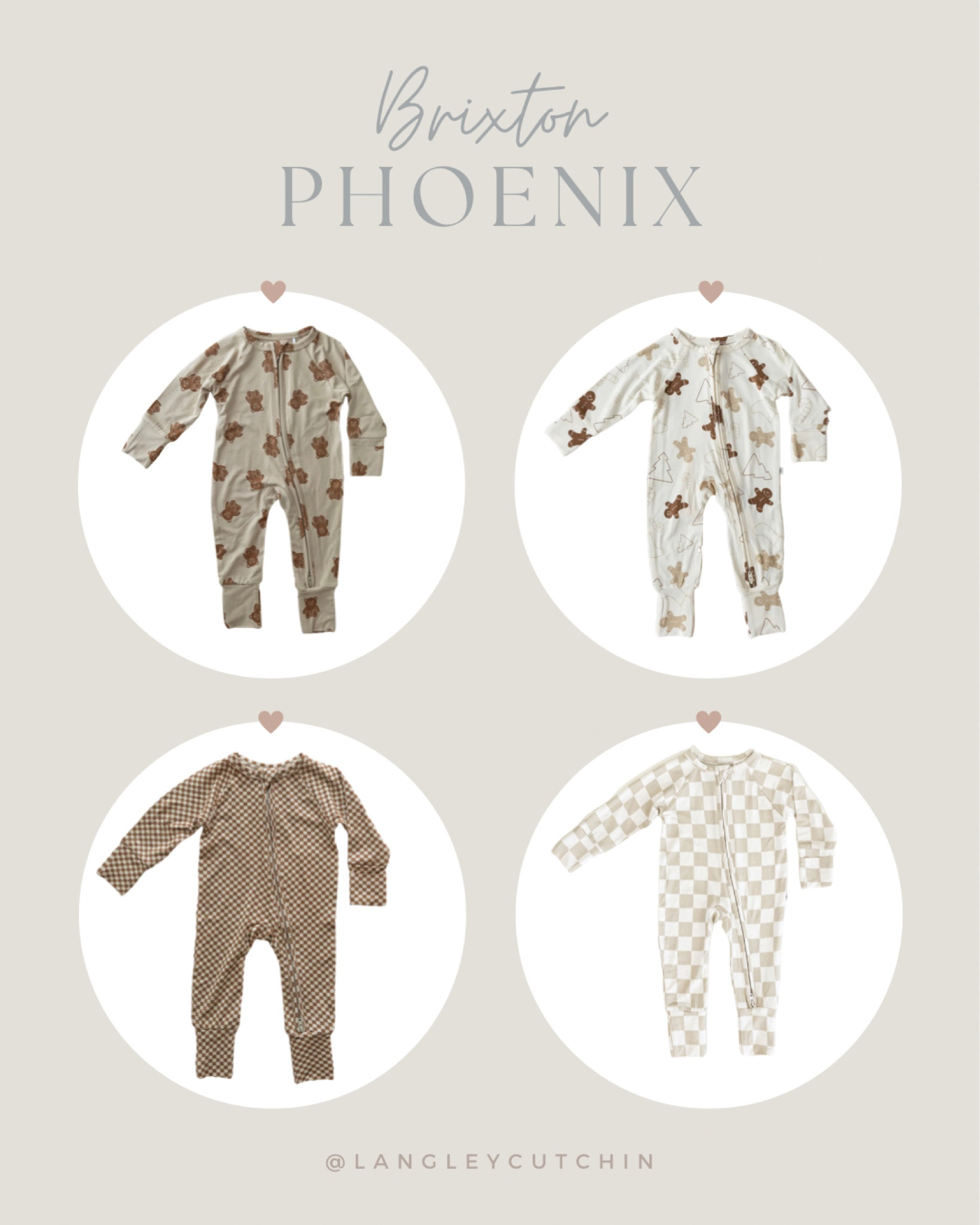 Gender neutral bamboo baby pajamas. I LOVE the gingerbread man! Brixton Phoenix had exactly what we were looking for! 

#LTKHoliday #LTKbaby #LTKfamily