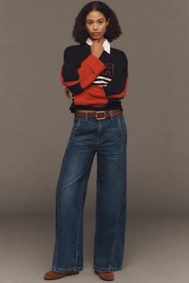 The Lex High-Rise Relaxed Tapered Jeans by Pilcro | Anthropologie (US)