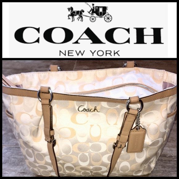 Coach Gallery 3 Color East/West Satin Tote | Poshmark