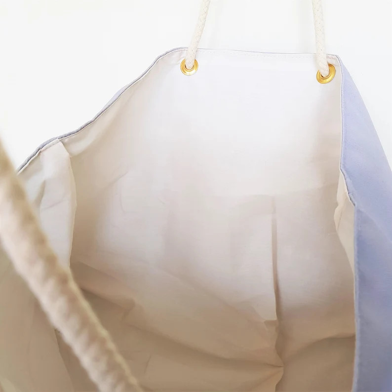 Beach Tote Bag - Woody Black | Etsy (US)