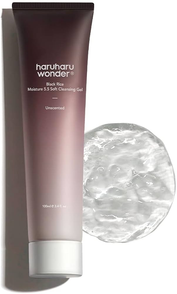 Haruharu Wonder Black Rice Moisture 5.5 Soft Cleansing Gel 100ml Fermented Black Rice Face Wash F... | Amazon (US)