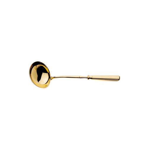 Cutipol Piccadilly Polished Gold Soup Ladle 11.4 in (29 cm) | Gracious Style