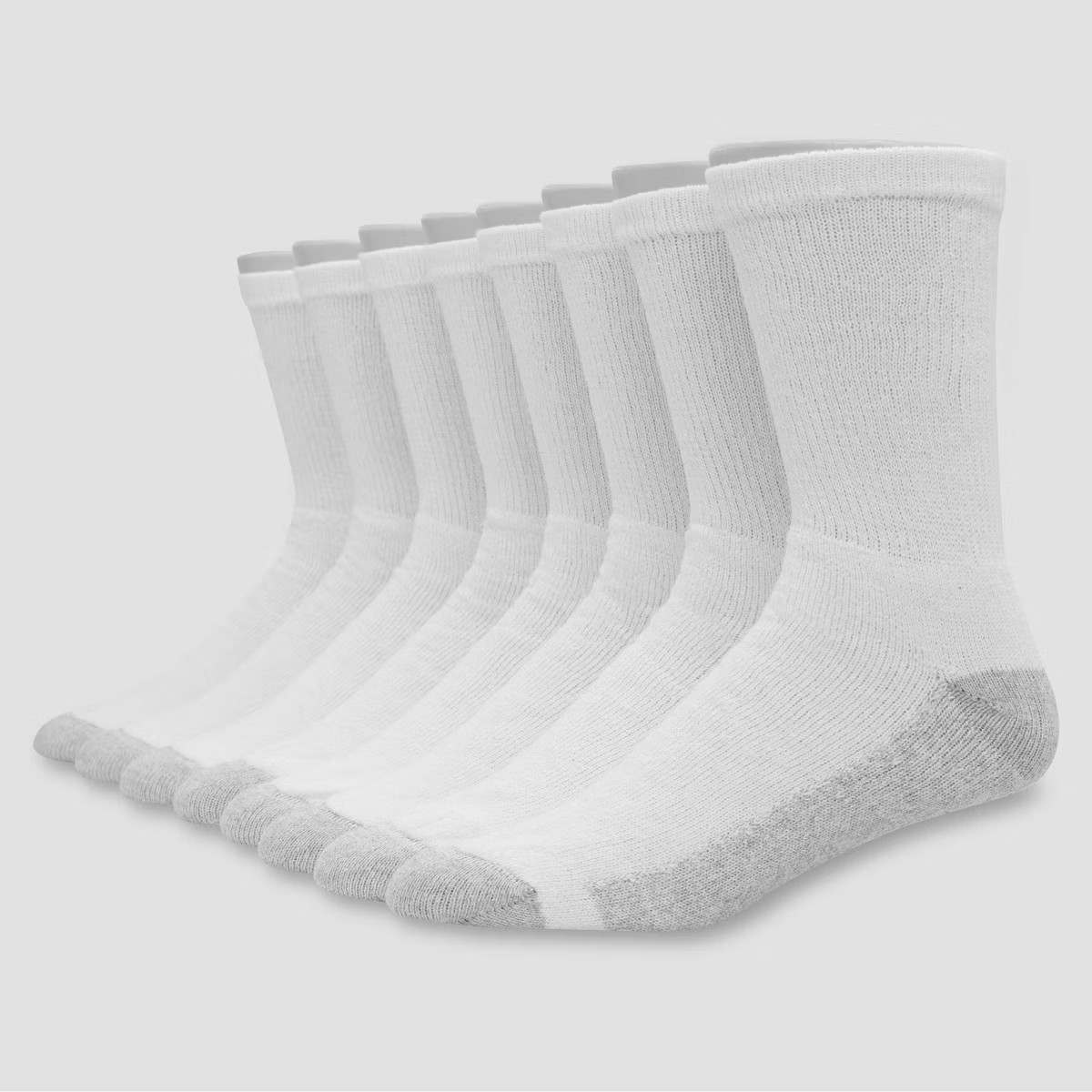 Men's Hanes Red Label 8pk Crew Socks with FreshIQ - 6-12 | Target