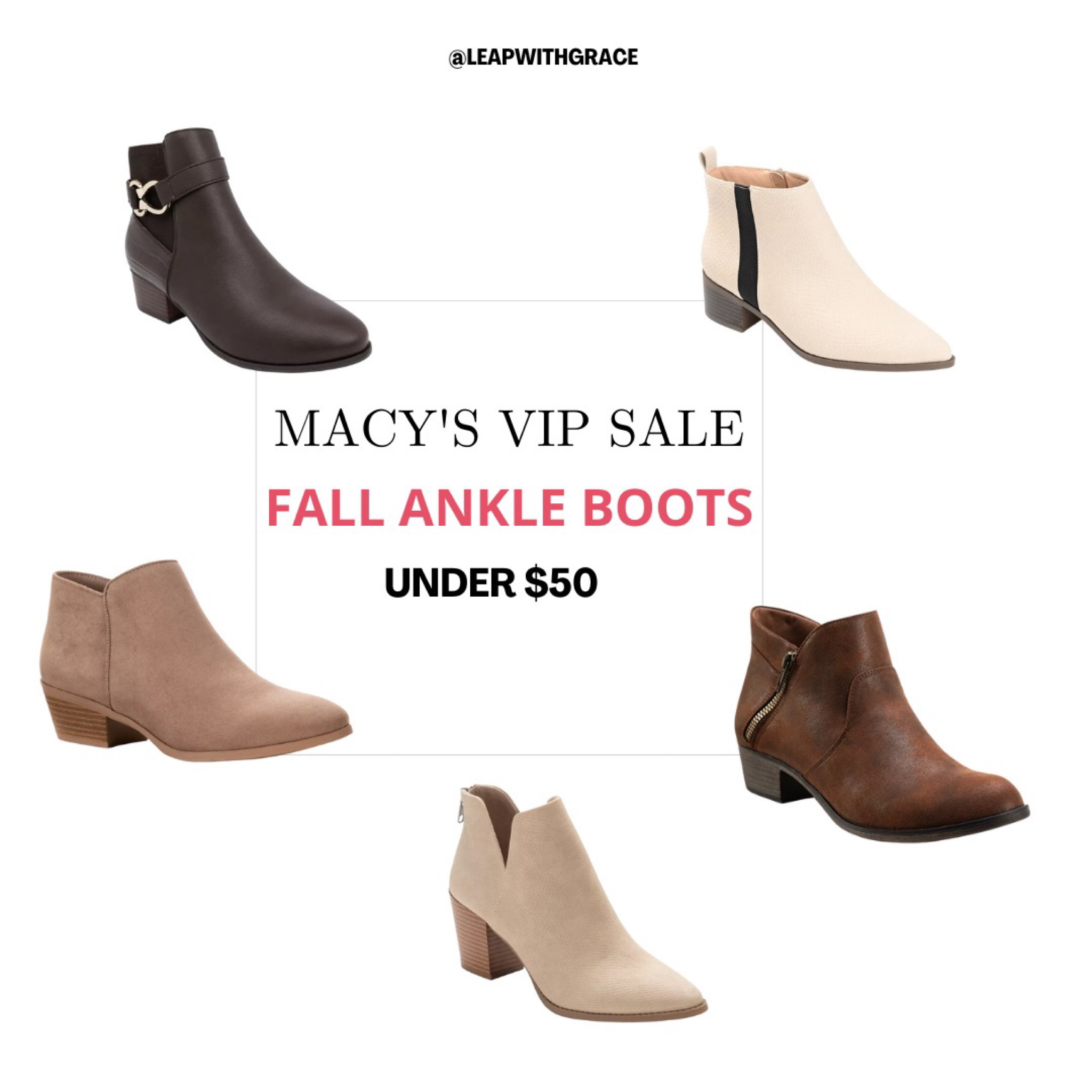 Macys fall ankle boots. 

#LTKshoecrush #LTKunder50 #LTKsalealert