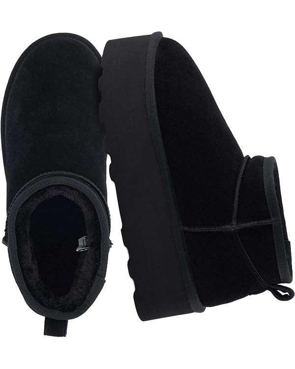 CUSHIONAIRE Hippy Women’s Platform Ankle Boots – Genuine Suede, Faux Fur Lining, Cozy Winter ... | Amazon (US)