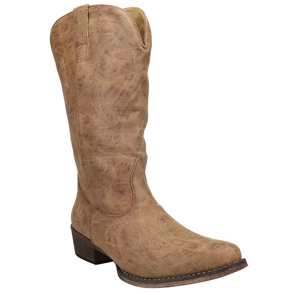 Roper Womens Riley Round Toe Cowboy Mid Calf Boots | Walmart (US)