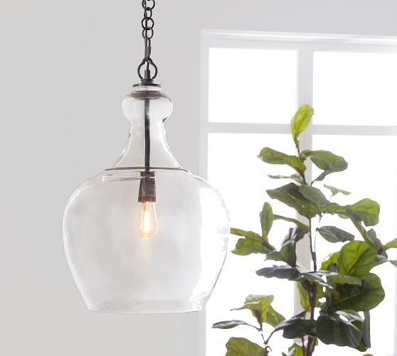 Flynn Recycled Glass Pendant | Pottery Barn (US)