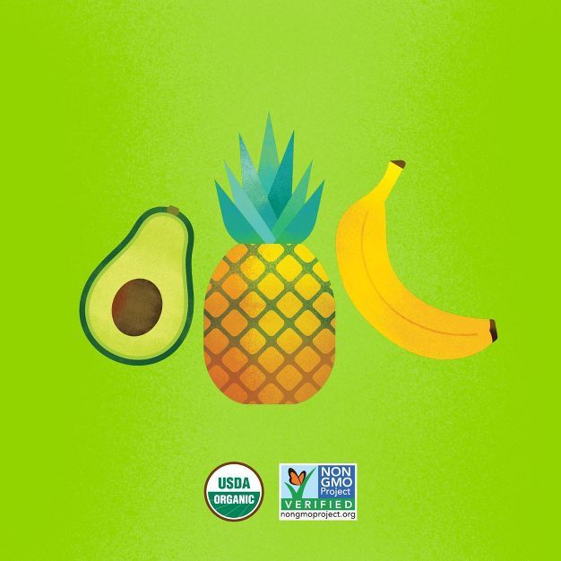Once Upon a Farm Wild Rumpus Avocado, Pineapple Banana Organic Kids' Snack - 3.2oz Pouch | Target