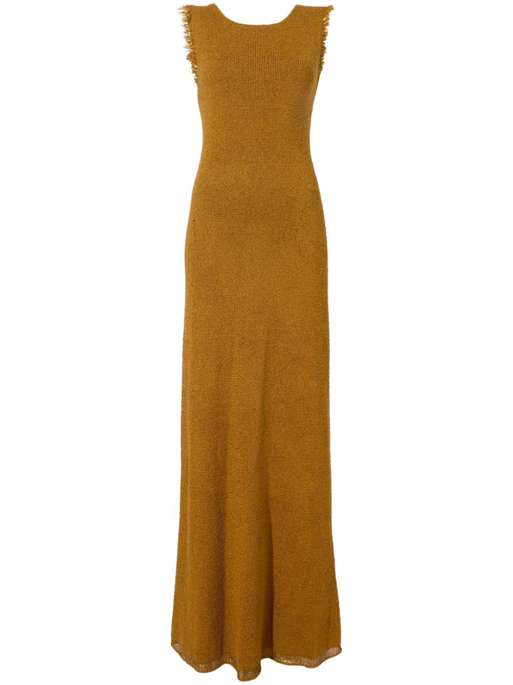 Proenza Schouler Silvia open-back bouclé dress - Brown | Farfetch Global